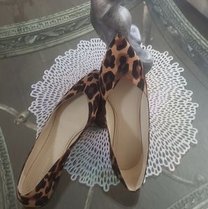 March Fisher Animal Print Flats, only wore once